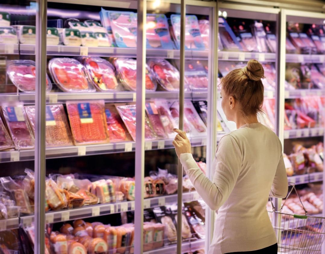 Rayon surgelés d’un supermarché